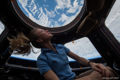 The new cupola is a great place to take photos of Earth.